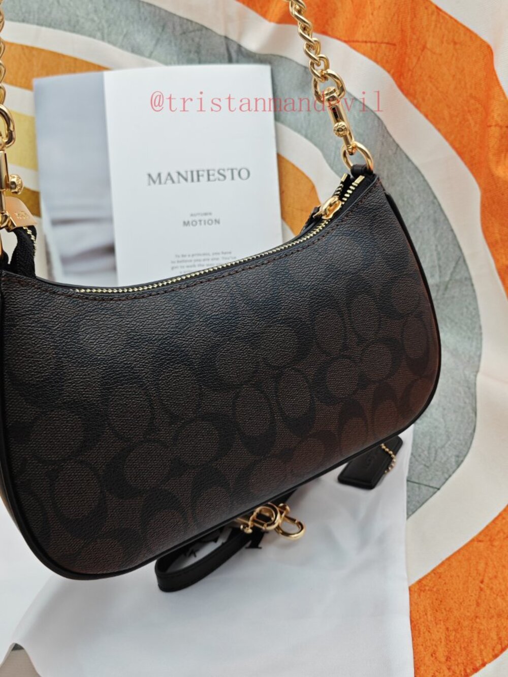 coach Teri Shoulder Bag In Signature Canvas black - Picture 6 of 13